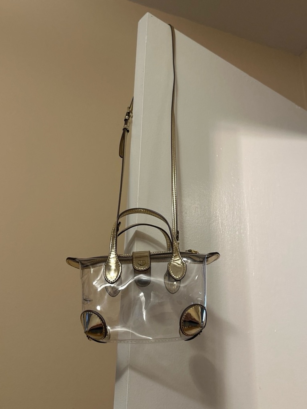 Like New Stoney Clover Lane Clear Pouchette Crossbody Stadium Bag